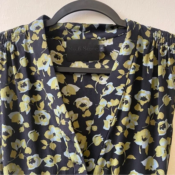 No. 6 Store Floral Silk Midi Dress - Picture 4 of 9